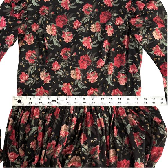 EUC $575 Alcoolique Black Floral Linda Dress IT 42 US 6 - Like new! - Picture 11 of 14